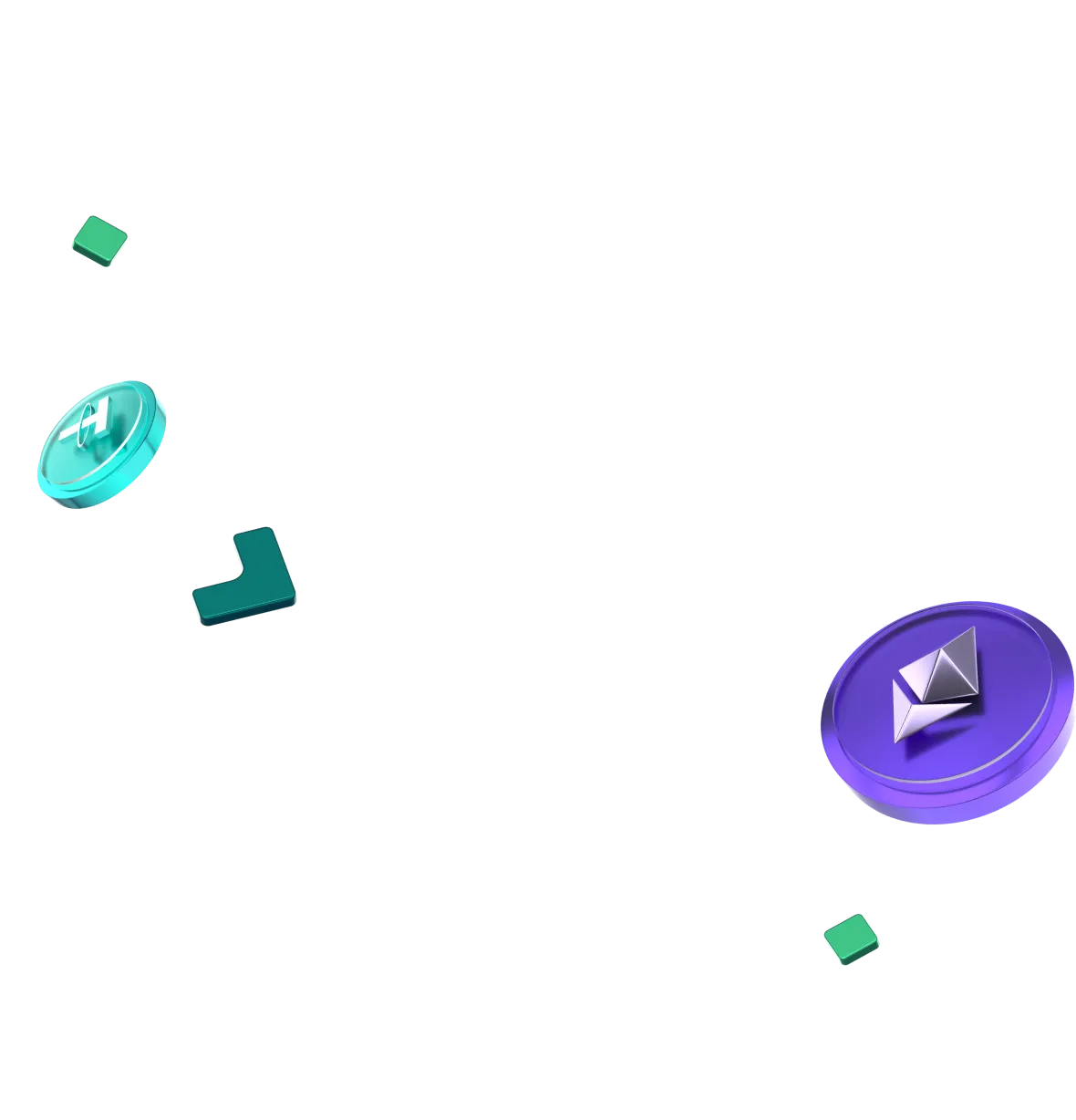 3D Bitcoin and Ethereum