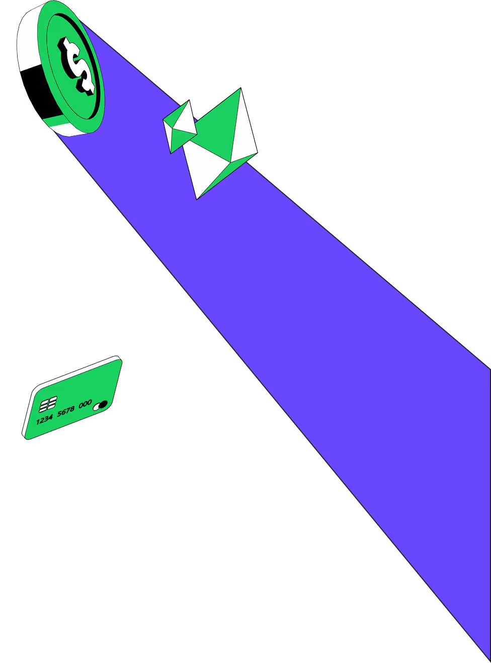 Ramp 3D Dollar Polygon Ray